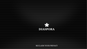diaspora reclaim your privacy