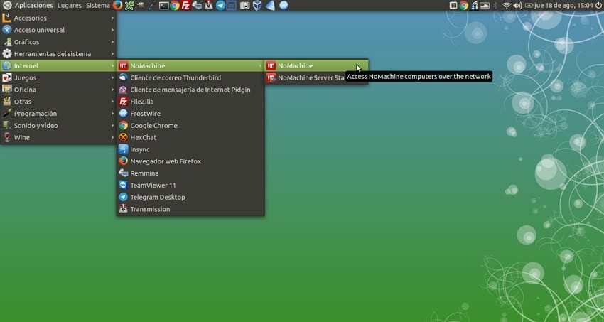 Acceso remoto en ubuntu con nomachine